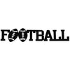 Football Word Metal Wall Decor