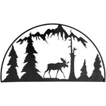 Moose Hoop Metal Decor