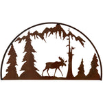 Moose Hoop Metal Decor